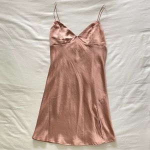 Princess Polly Stargazing Mini Dress in Champagne Pink